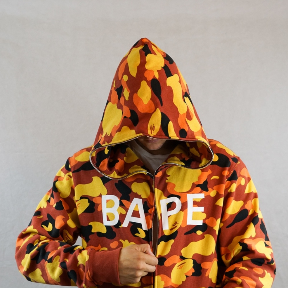 Bape 1st Camo Wide Full Zip Hoodie
